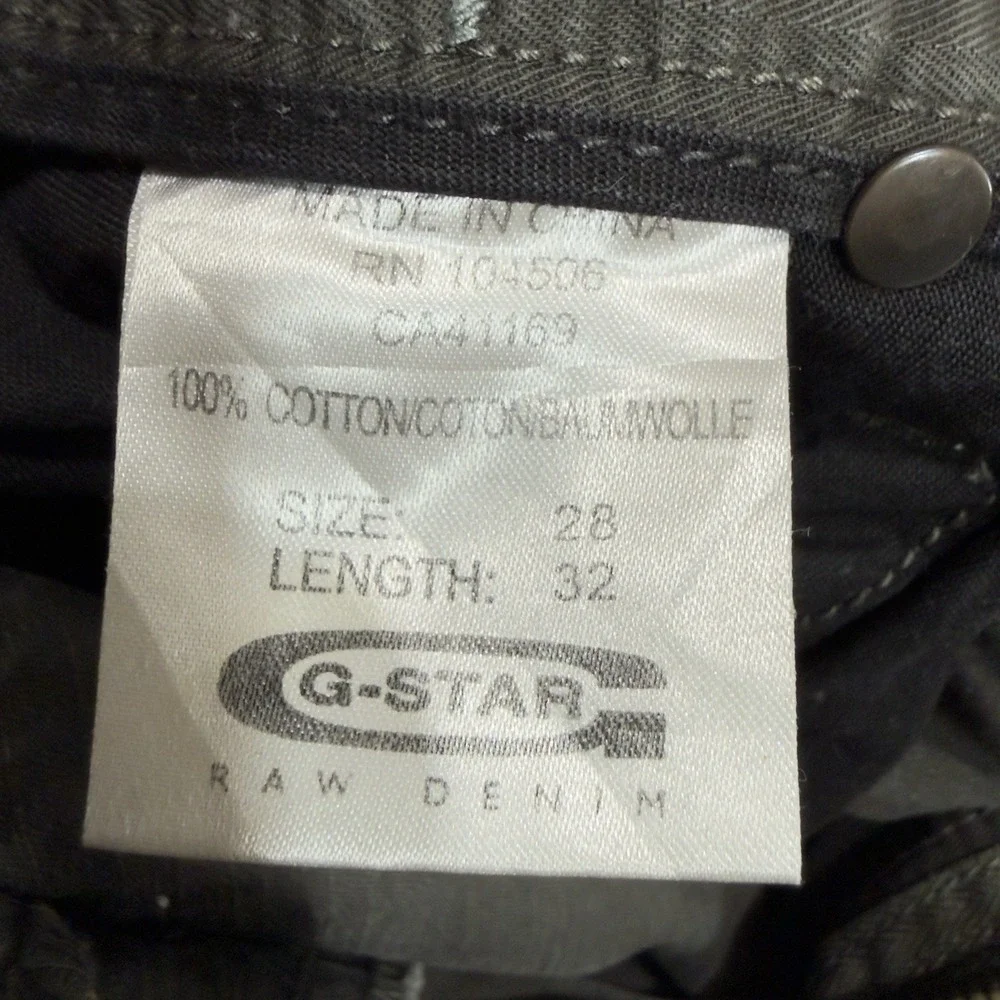 G-Star Raw SC ARMY ELWOOD Pants Mens 28x32 Gray Cargo Utility Knife Pocket - Picture 6 of 8